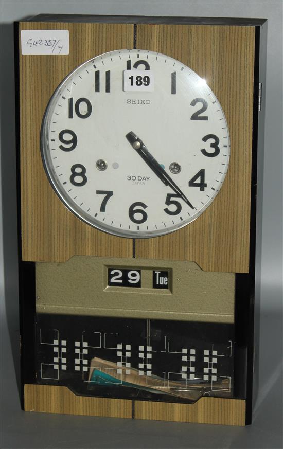 1960s Seiko wall clock
